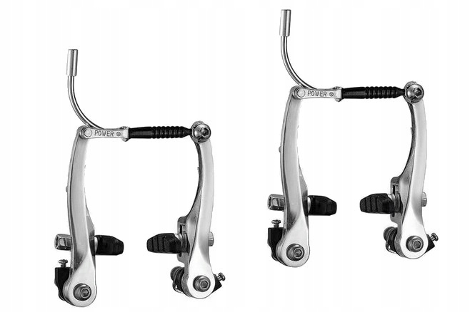 

Hamulce V-brake aluminiowe 110mm na 2 koła srebrne