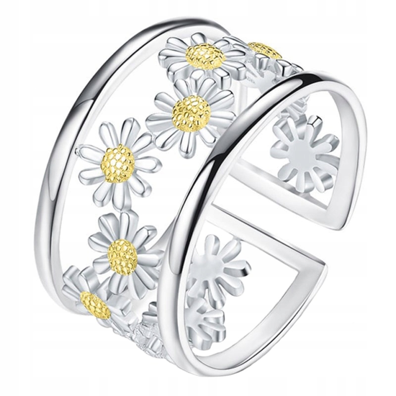 Prstýnek Prstýnek Sedmikrásky Pozlacený Stříbro 925