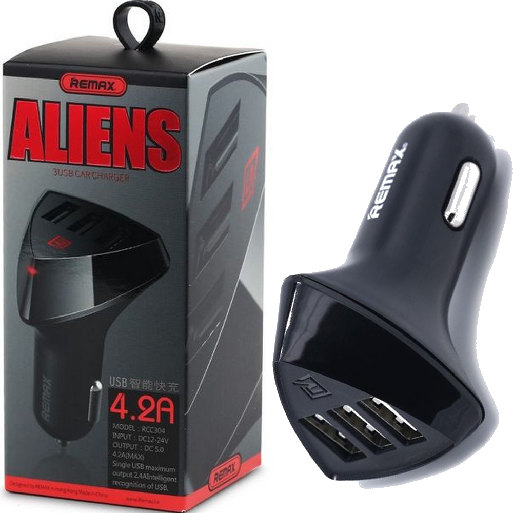 

Adapter Ładowarka Samochodowa 4.2A 3 x Usb