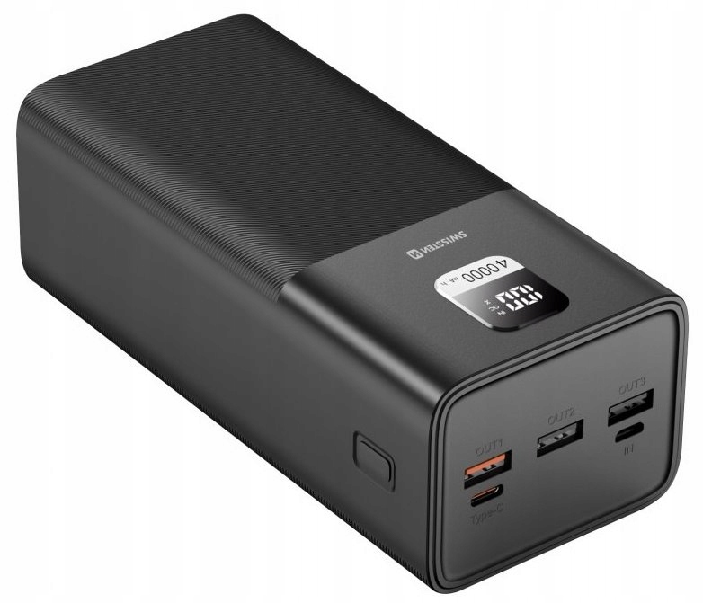 Swissten Power Line Power Bank 40000 mAh 100W Power Delivery Black