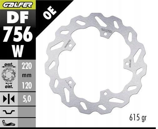 Brzdový Kotúč Zadný Bmw Hp 4 '12-; M 1000R '21-; S 1000 R '14-'23