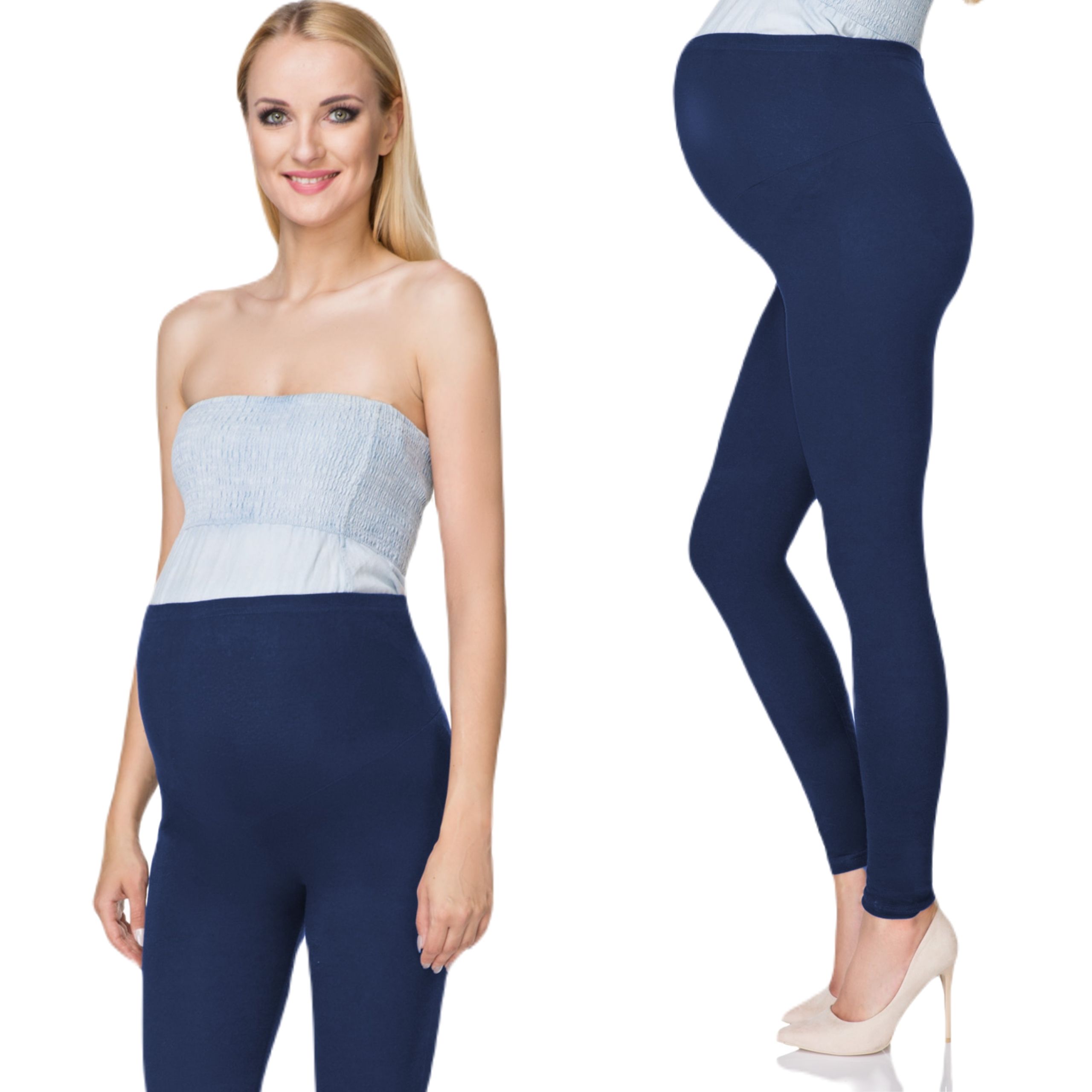 

Legginsy Ciążowe Bawełniane Długie Getry M