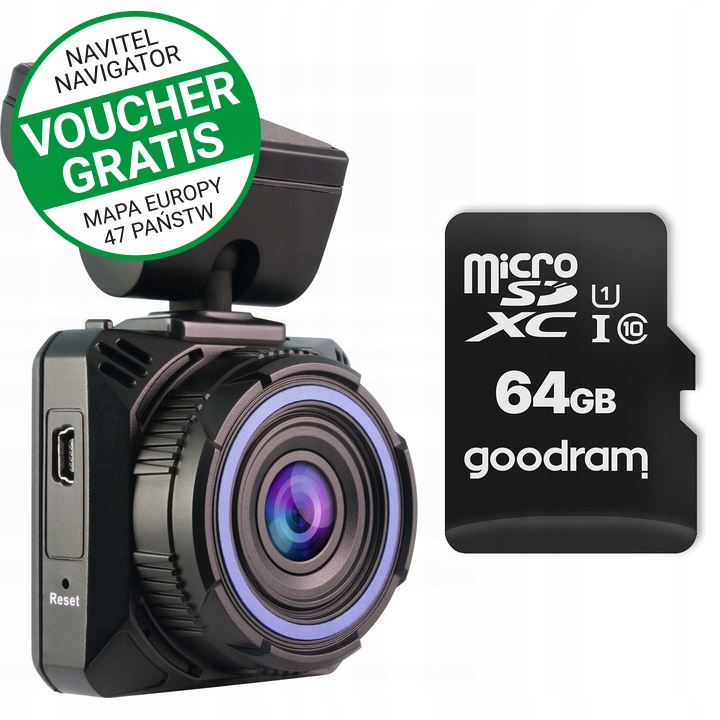 

Wideorejestrator Navitel R600 FullHD Karta 64 Gb