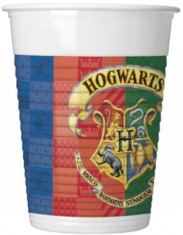 

Kubeczki plastikowe Harry Potter , 200 ml, 8 sztuk