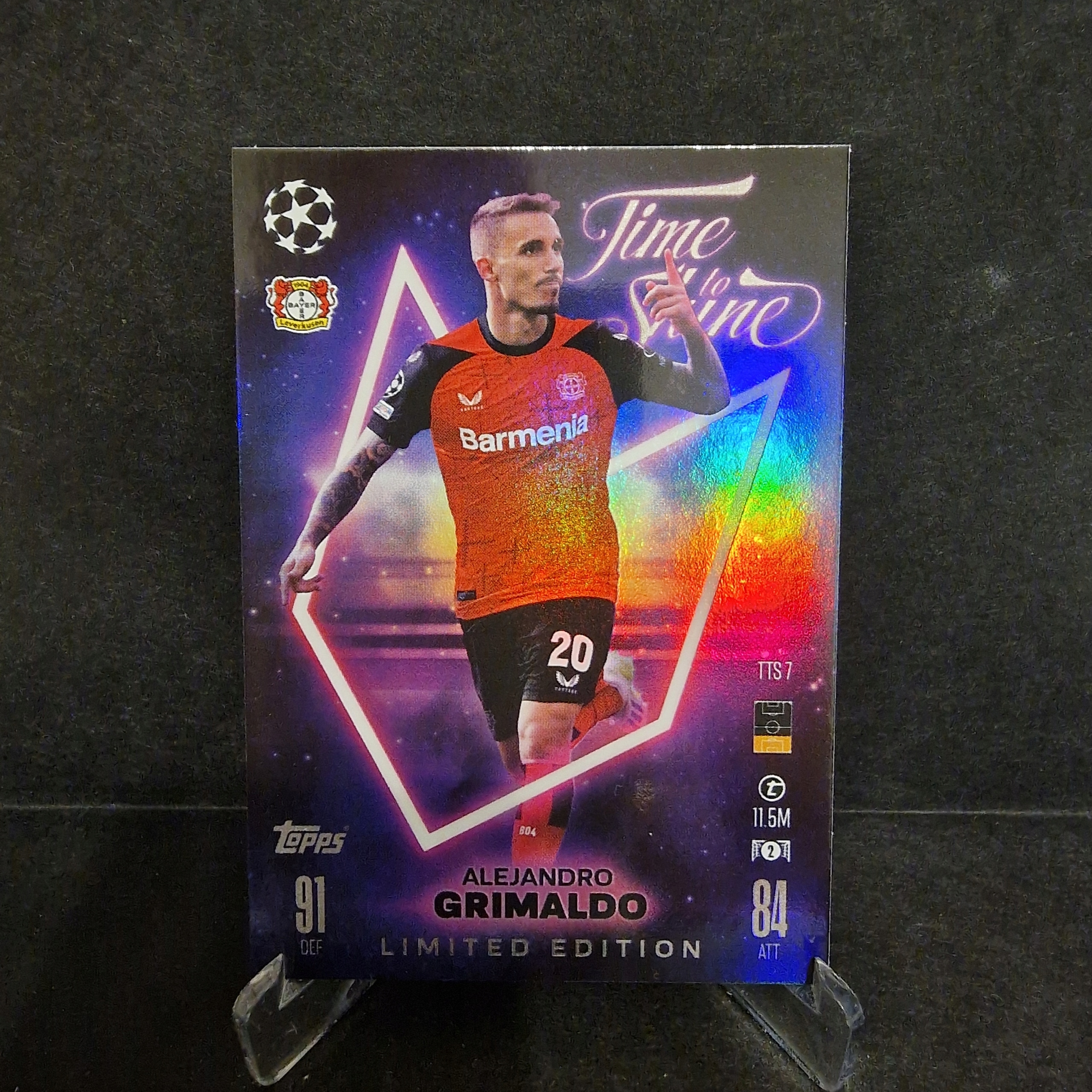 2024-25 Topps Match Attax Grimaldo Bayer Leverkusen Limited Edition /ST10