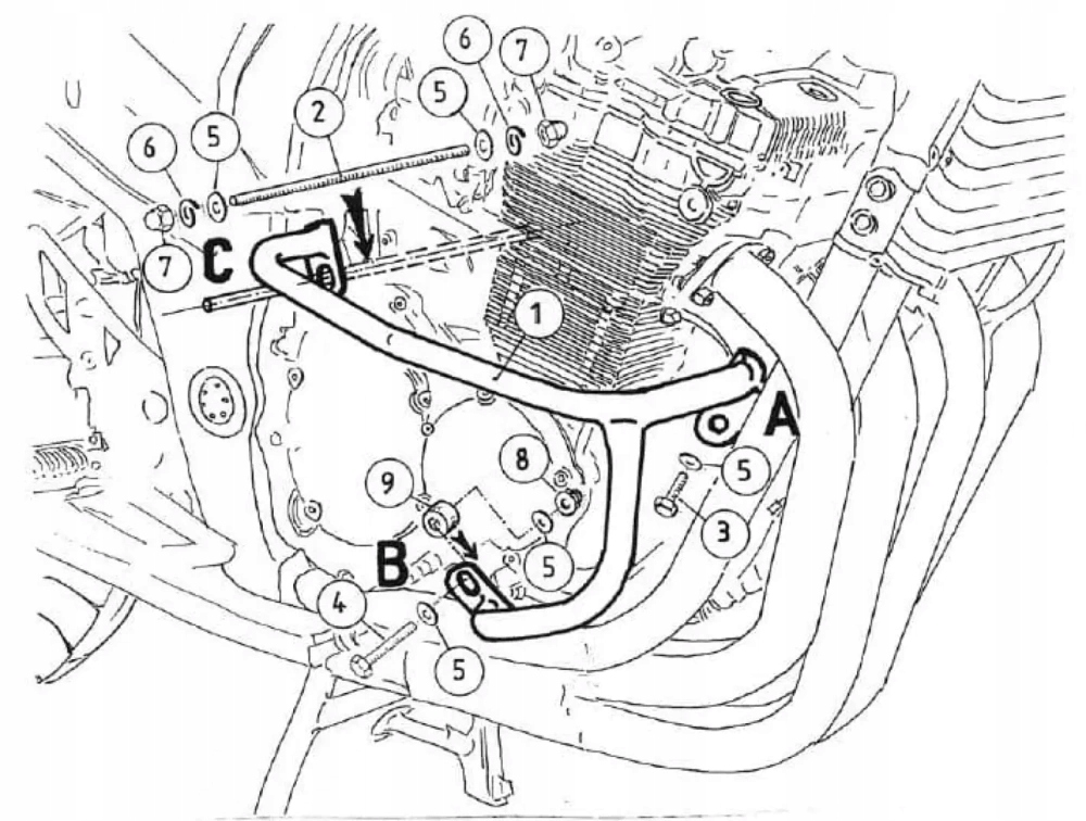 Suzuki Gsf 650/S Bandit (2005-2006) Gmol motora