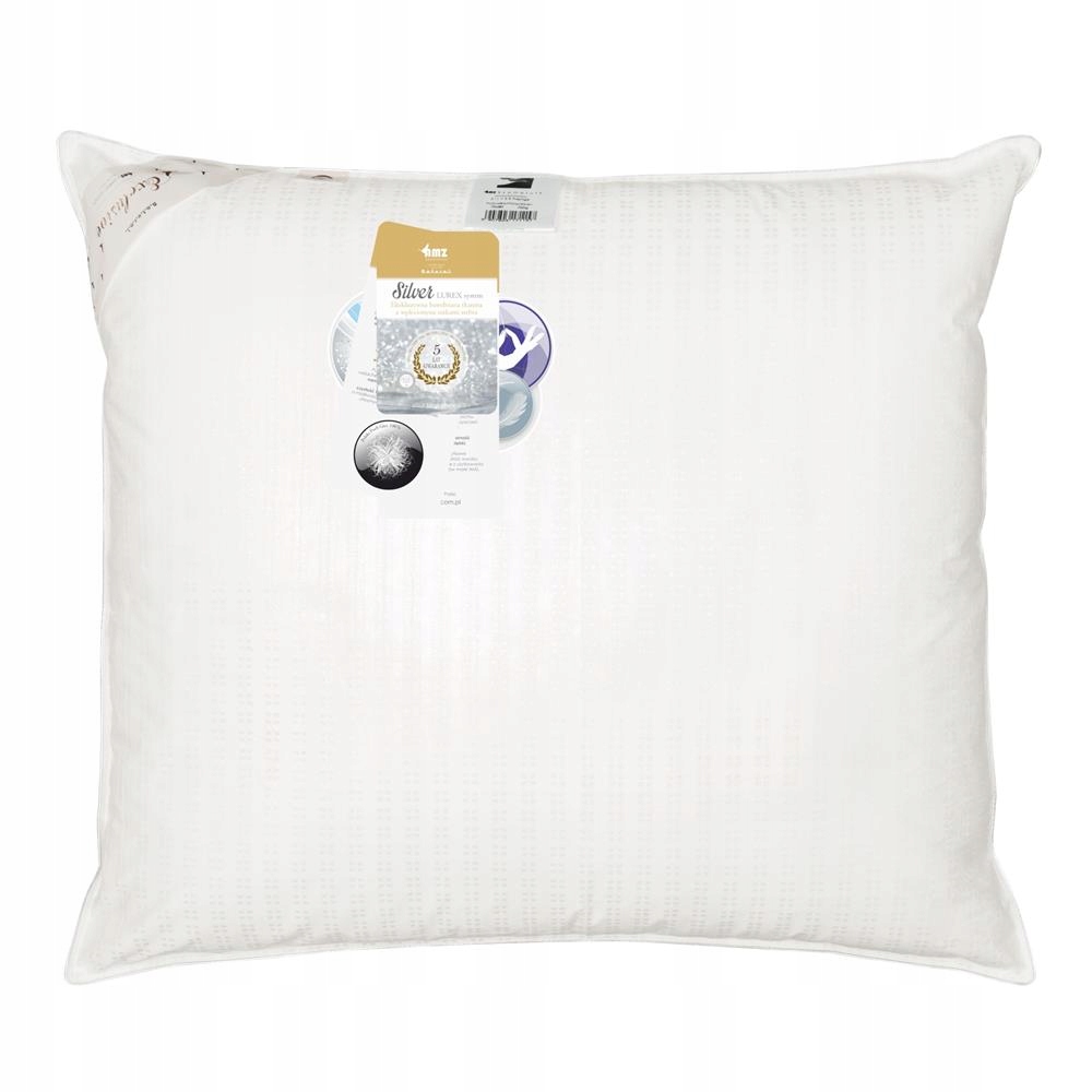 Páperový vankúš 50x70 Silver krémový 90% páperie