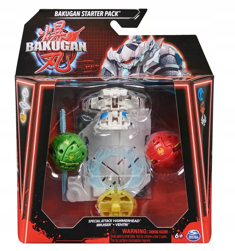 Bakugan Special Attack Hammerhead Bruiser & Ventri Starter Pack Figures