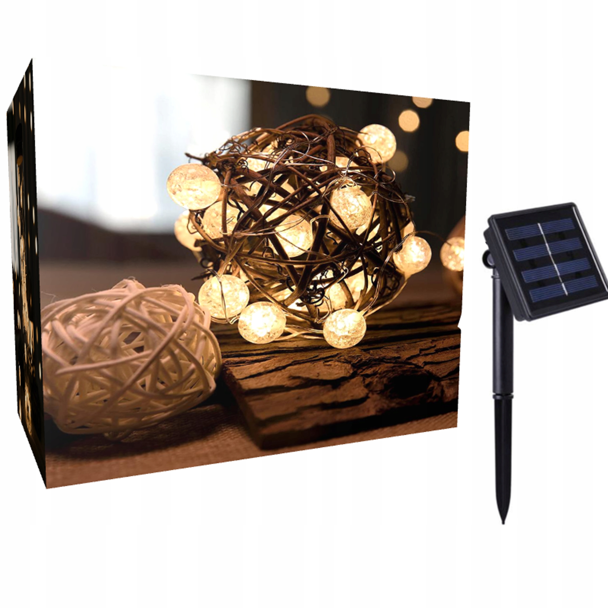 

Girlanda Lampki Ogrodowe Solarne 30 Led Ciepłe