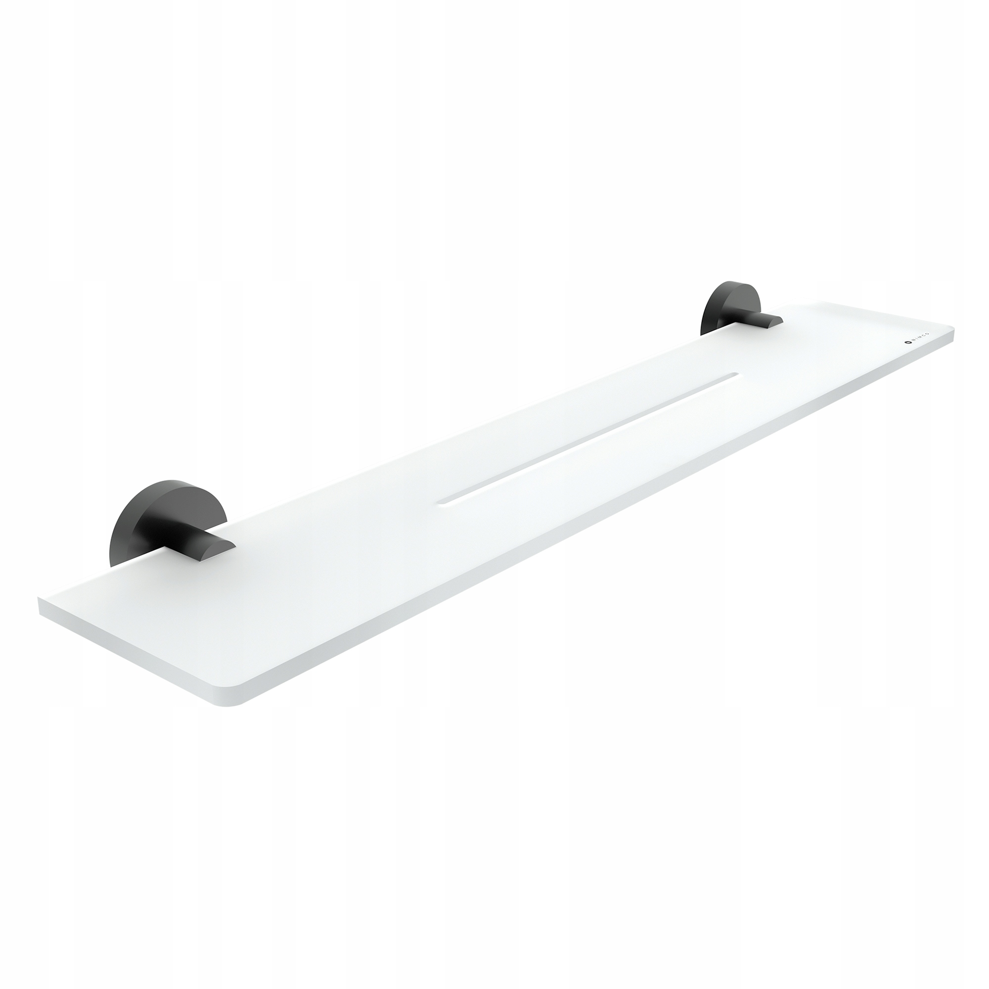 Nimco Unix Čierna polica do kúpeľne z plexiglass 60 cm Unc X460-90