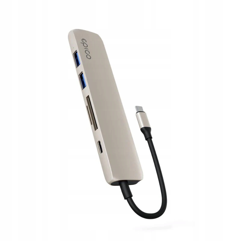 Hub Epico 6in1 Aluminium 8K s Usb-c konektorem hvězdně bílý