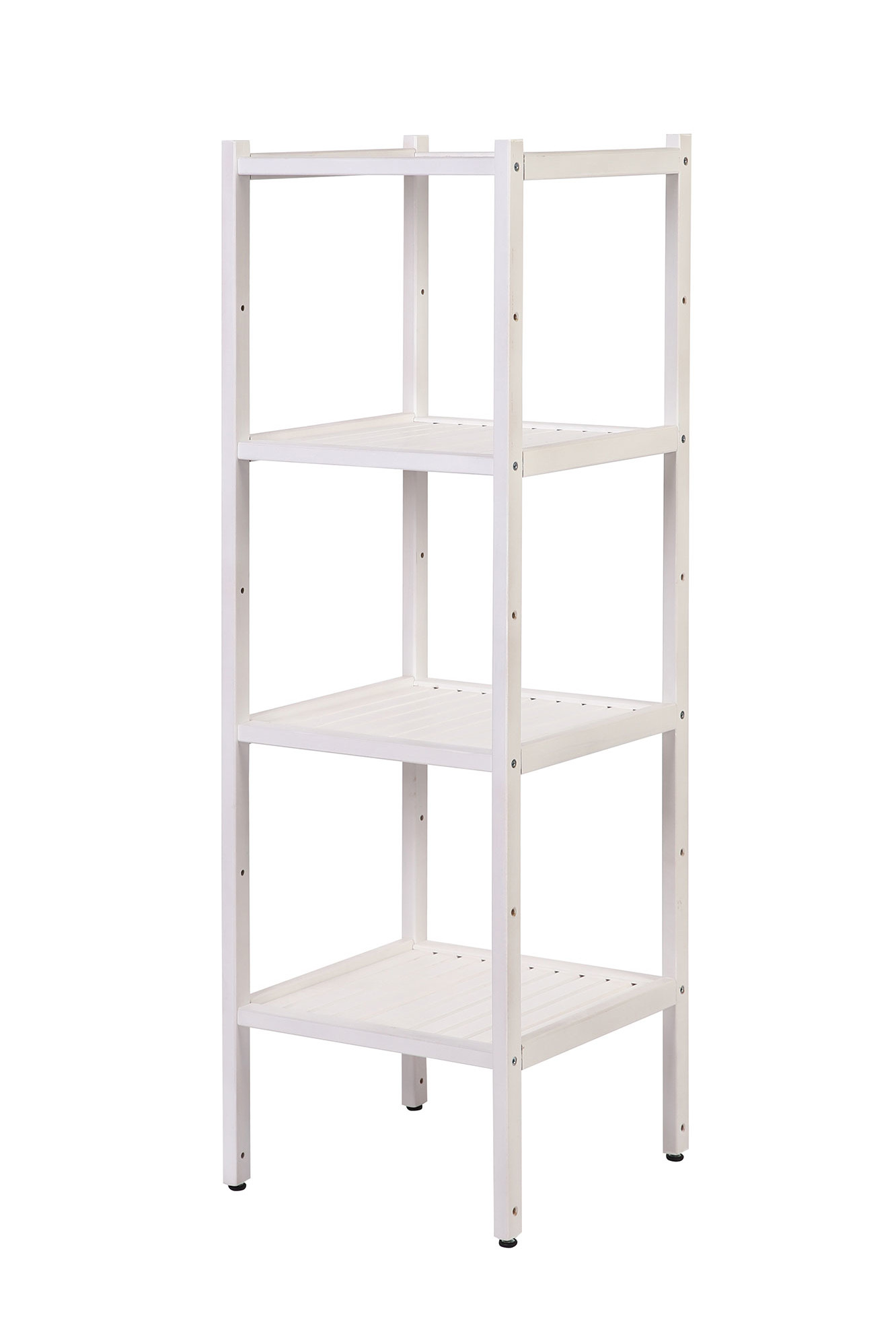 Regál do kúpeľne, kúpeľňová skrinka, drevený stojan 120 cm Buk/outlet