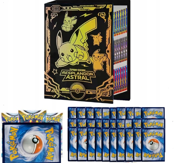 ALBUM KLASER POKEMON NA 432 KARTY+100 KART +1 ENERGIA