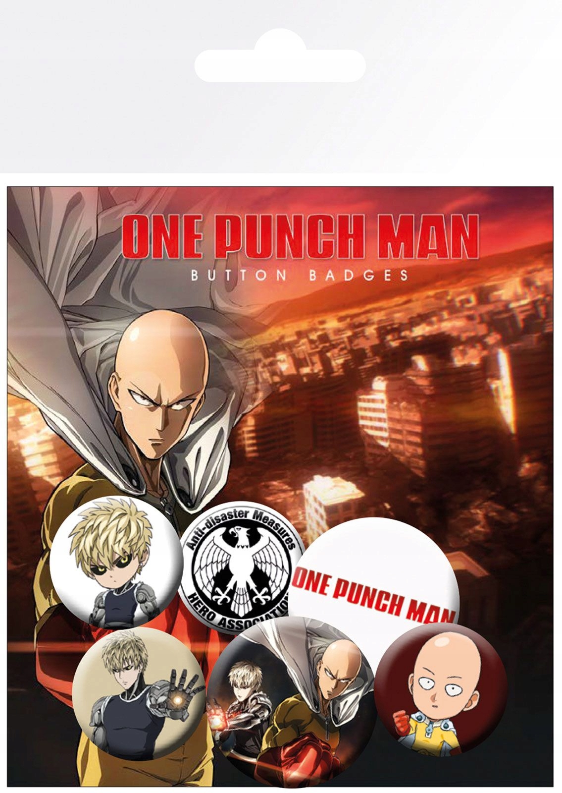 

One Punch Man Mix Zestaw 6 przypinek z anime