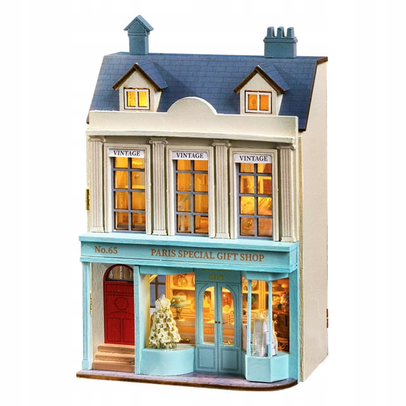 Miniaturowy Domek Marzeń Sklep z Prezentami Ubrania Biżuteria