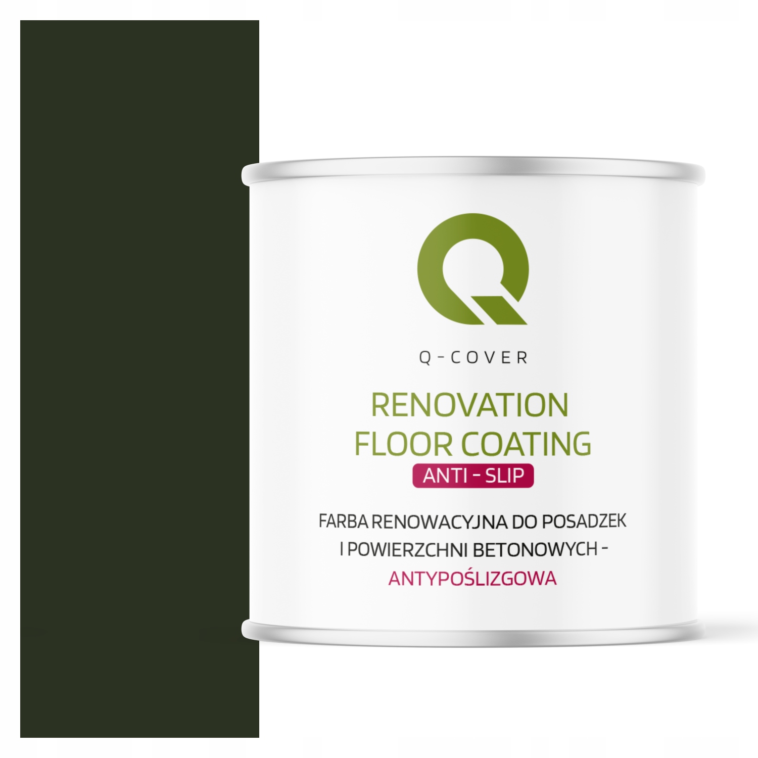 Renovačná Farba Na Podlahy Protišmyková Fľašová Zelená Ral 6007 2,5L