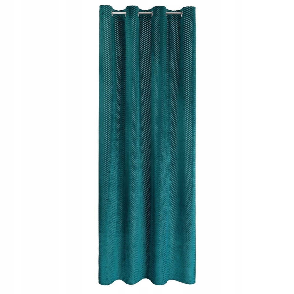 

Zasłona 140x250 Lussi c. turkusowa żakardowy wzór