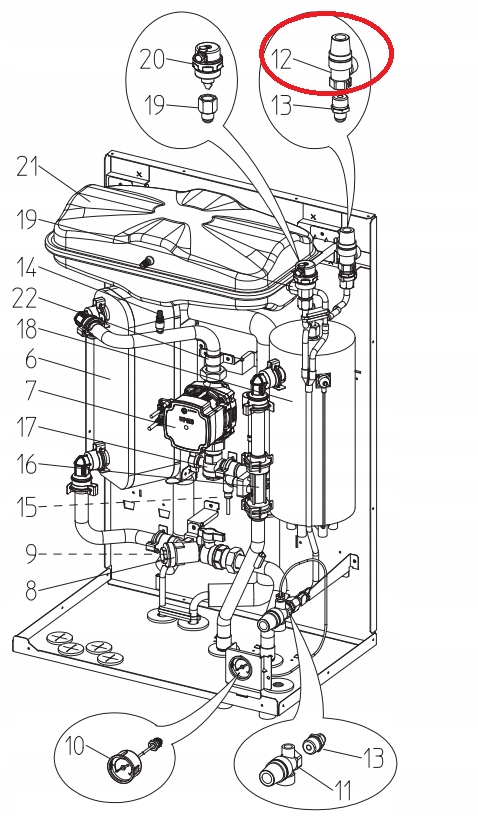 411736 S70C40404 Tlakový Redukčný Ventil