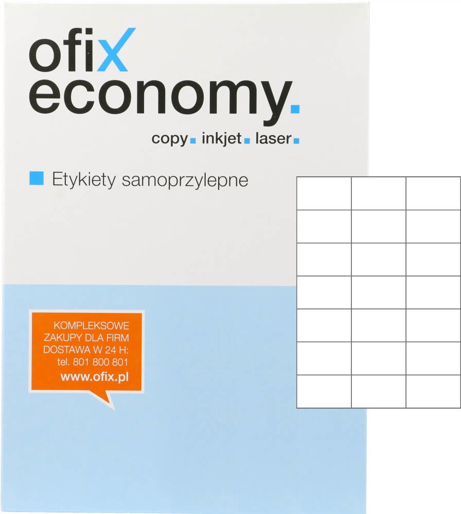 

Papier Samoprzylepny Etykiety A4 70 x 42,3 mm