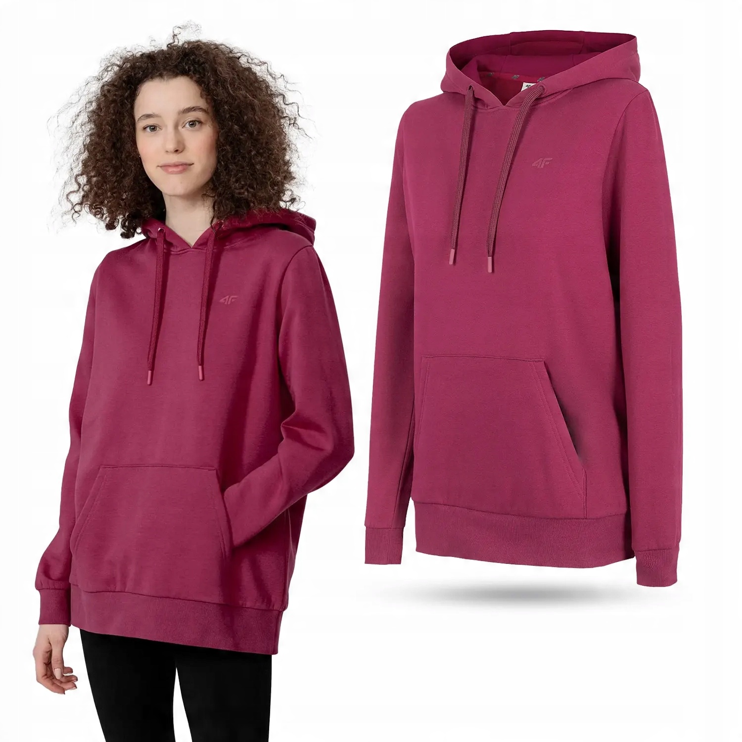 

Bluza Damska 4F Z Kapturem Bawełna SS23F372