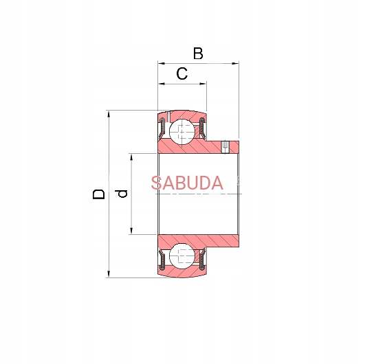 ŁOŻYSKO WAŁU PODPOROWEGO PERUZZO KOALA SB205 Kod producenta SB205