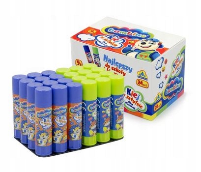 

Klej SZkolny biurowy w sztyfcie Bambino 9g x 24szt