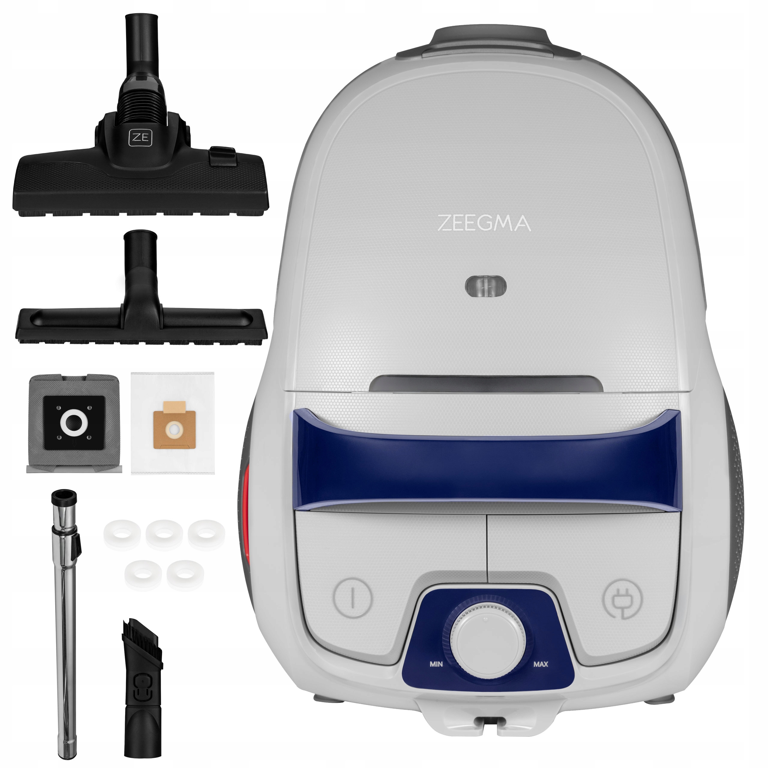 Odkurzacz Workowy Cichy Mocny Do Domu Hepa H13 Krążki Zapachowe Worki