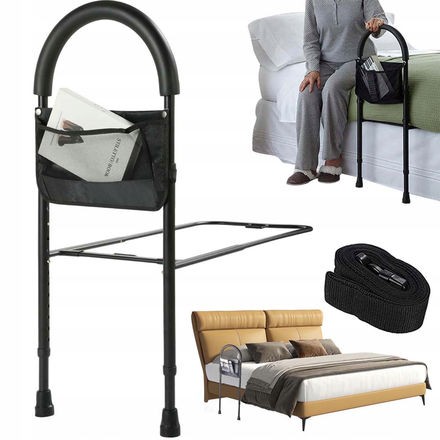 Uchwyt Boczny Łóżka Ochronna Poręcz Barierka Zabezpieczająca Dla Seniorów