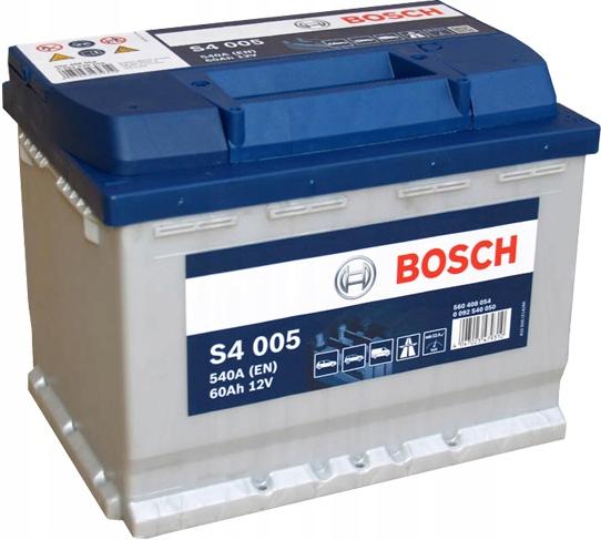 0 092 - BOSCH SILVER S4 аккумулятор 60Ah 540A правый+