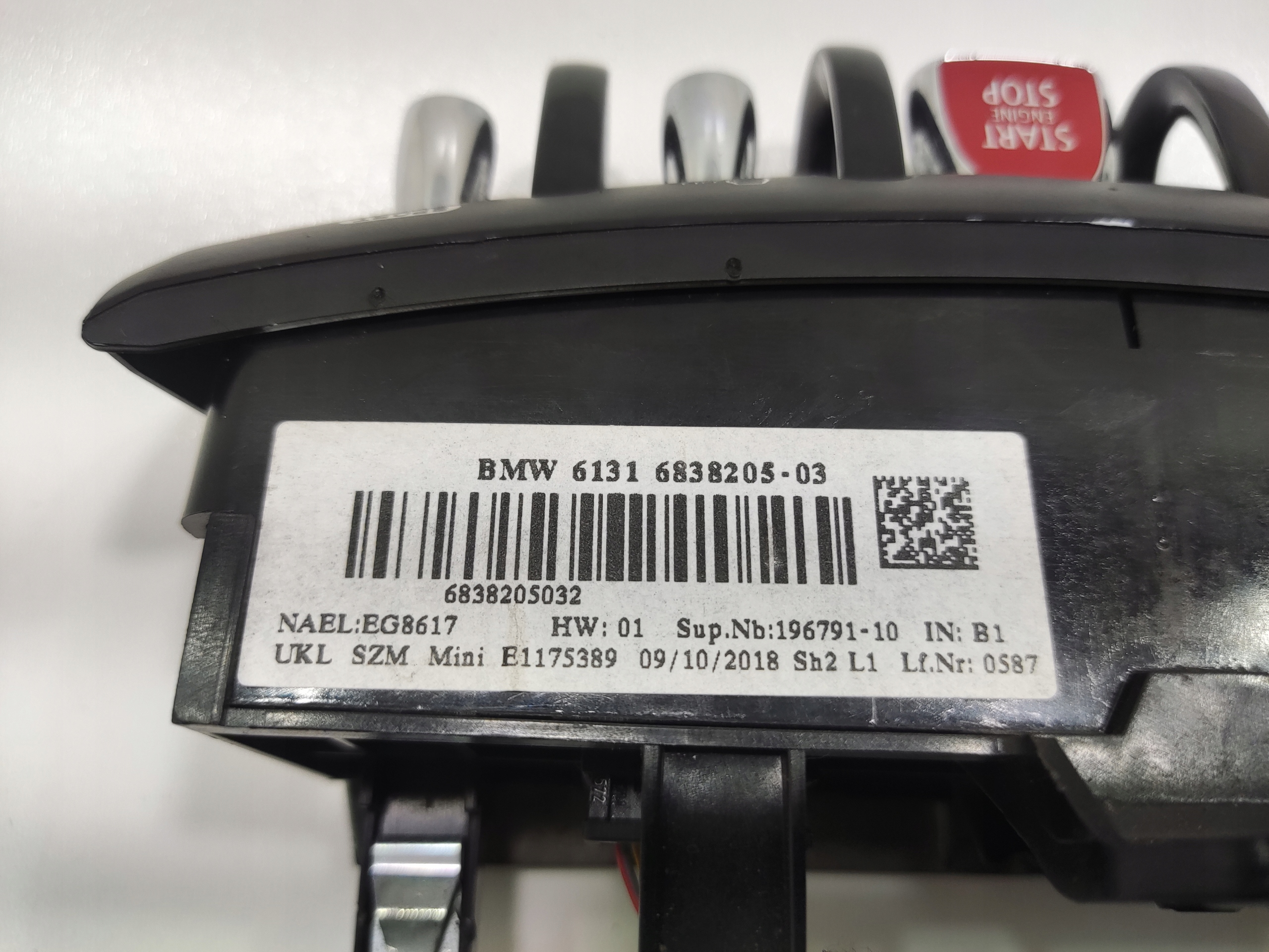PANEL Commandes START-STOP PDC ESP MINI F55 F56 F57 2018-2021 6838205