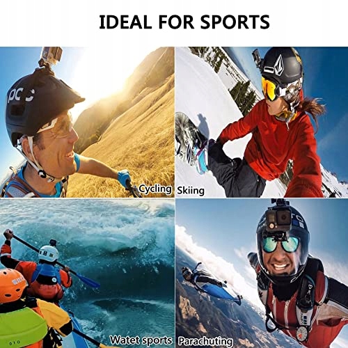 Mocowania Klejowe Na Kask Do Kamer Sportowych GoPro 36 Szt Action YHTSPORT — miniatura 8