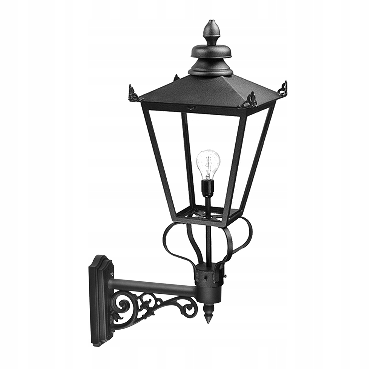 Elstead Wilmslow Čierna vonkajšia nástenná lampa E27 60W IP23