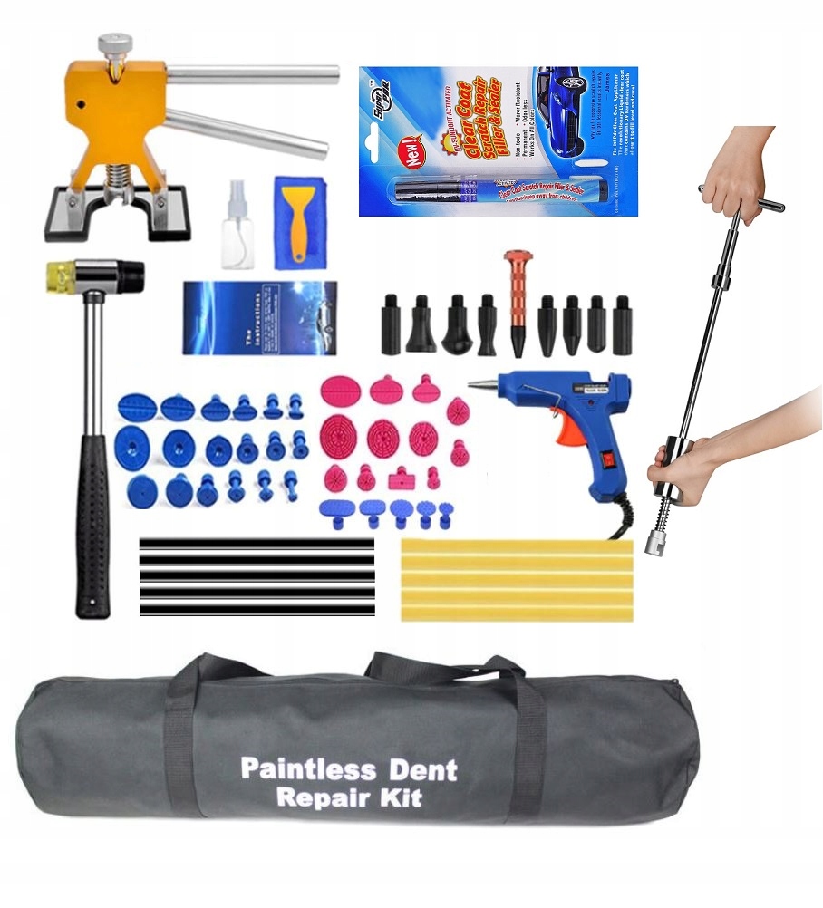 Duzy Zestaw PDR Puler Usuwania Wyciagania Wgniecen