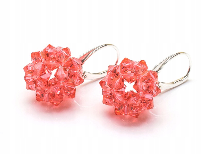 Stříbrné Náušnice 925 Kule 16 s kr. Swarovski Padp