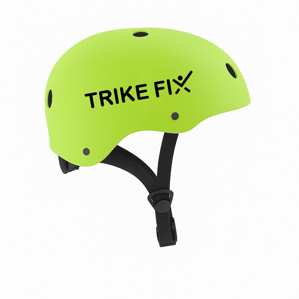 Kask rowerowy dla dziecka Trike Fix dziecięcy regulowany Led S 48-54cm ziel