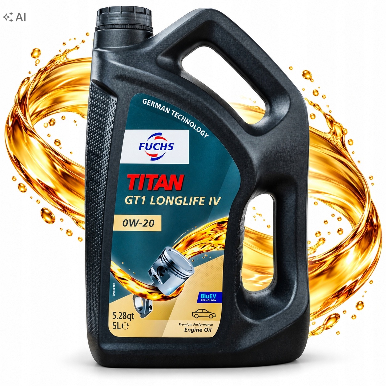 Fuchs Titan GT1 Longlife IV 0W20 5L Vw 508 00 509 00 Porsche C20