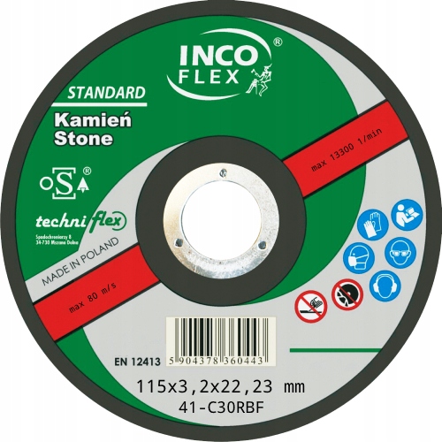 115x3,2x22,23 Řezací kotouč na betonu a kámen Incoflex Komplet 25 ks