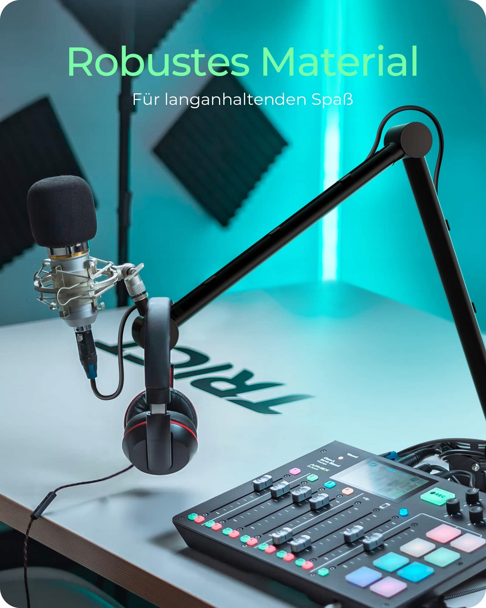 ICY BOX Ramię Mikrofonowe z Uchwyt Stołowy 360° dla Blue Yeti Snowball — miniatura 6