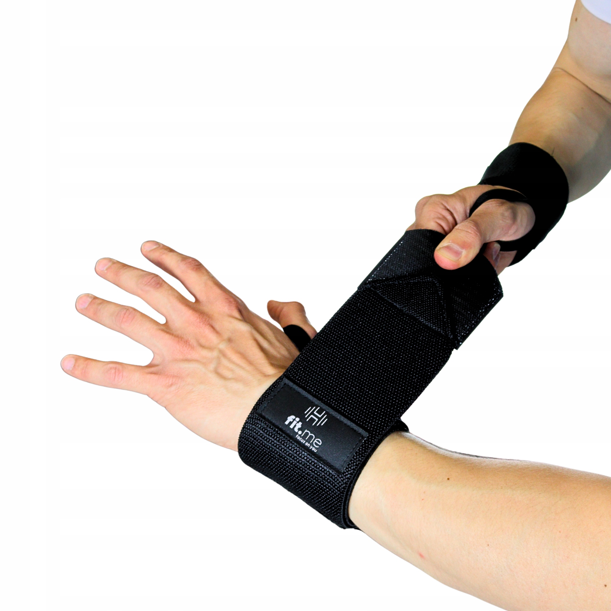 PRAWY STABILIZATOR ORTEZA NADGARSTKA OPASKA UCISKOWA USZTYWNIACZ FIT.ME Długość całkowita 55 cm