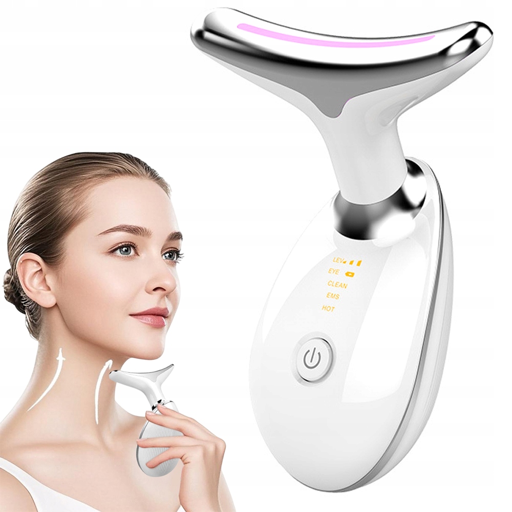 Masážní Přístroj Pro Zpevnění Obličeje A Krku, Ultrazvukový Ems Lifting