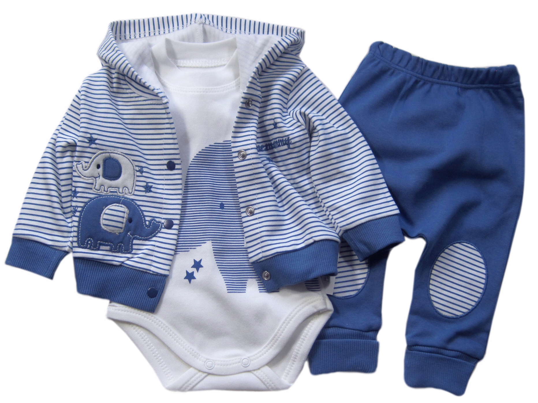 

Bawełniany Komplet Body +Bluza +Spodnie 3-pak * 56