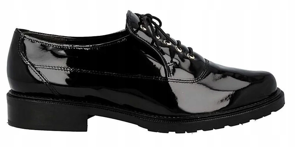 Högl Dámské polobotky lakované velikost 37 černé, přírodní kůže