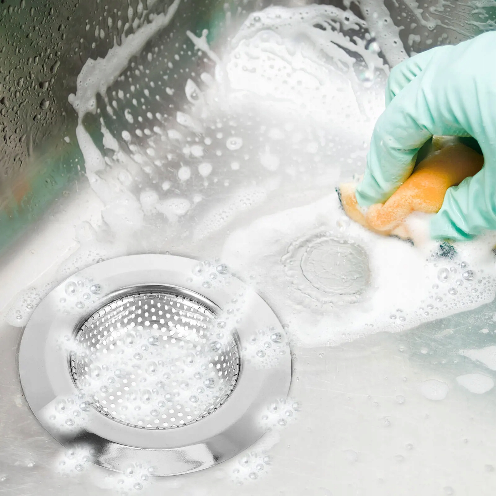 SITKA DO ZLEWU FILTR ZE STALI NIERDZEWNEJ 2 SZT Marka bez marki