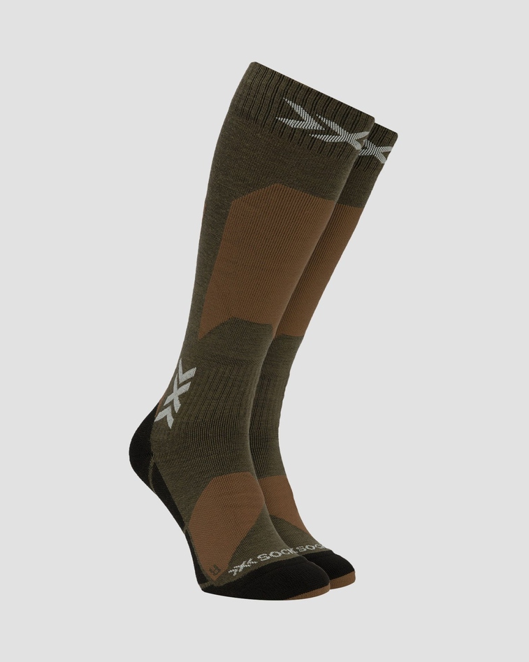 Skarpety narciarskie X-Socks Ski Discover Merino Otc brązowe 35-38