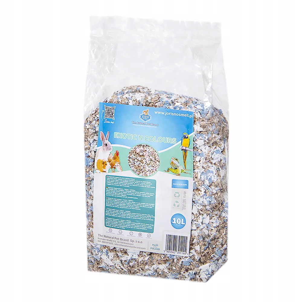 Levně Exotic N Colours 10L – podestýlka s celulózou, bavlna, substrát pro křečka