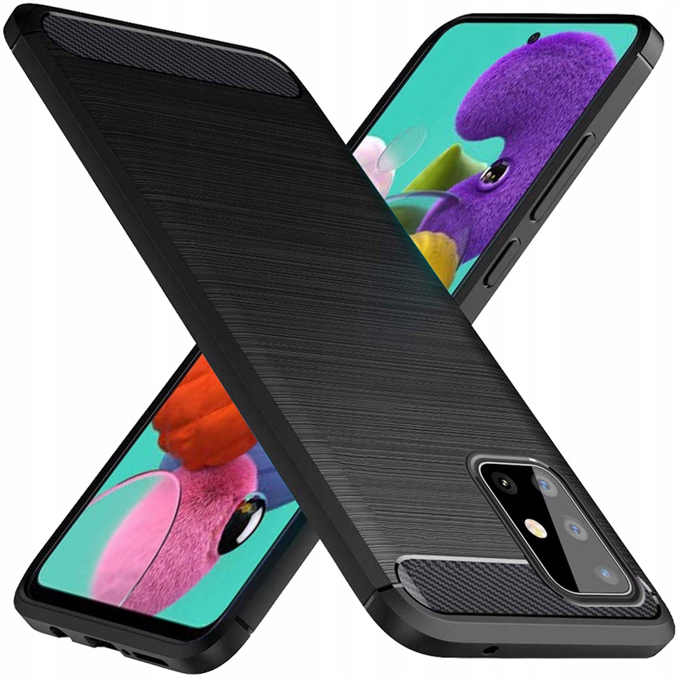 

Etui do Samsung Galaxy A51 Karbon Case + Szkło