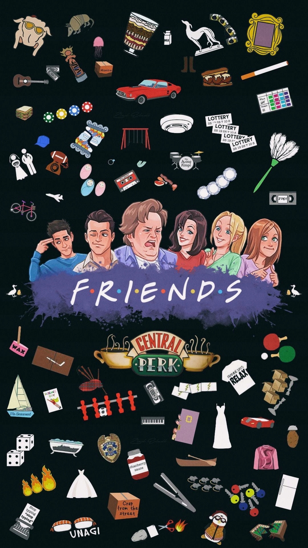 Friends Plakat z serialu Przyjaciele 90x60cm Obraz