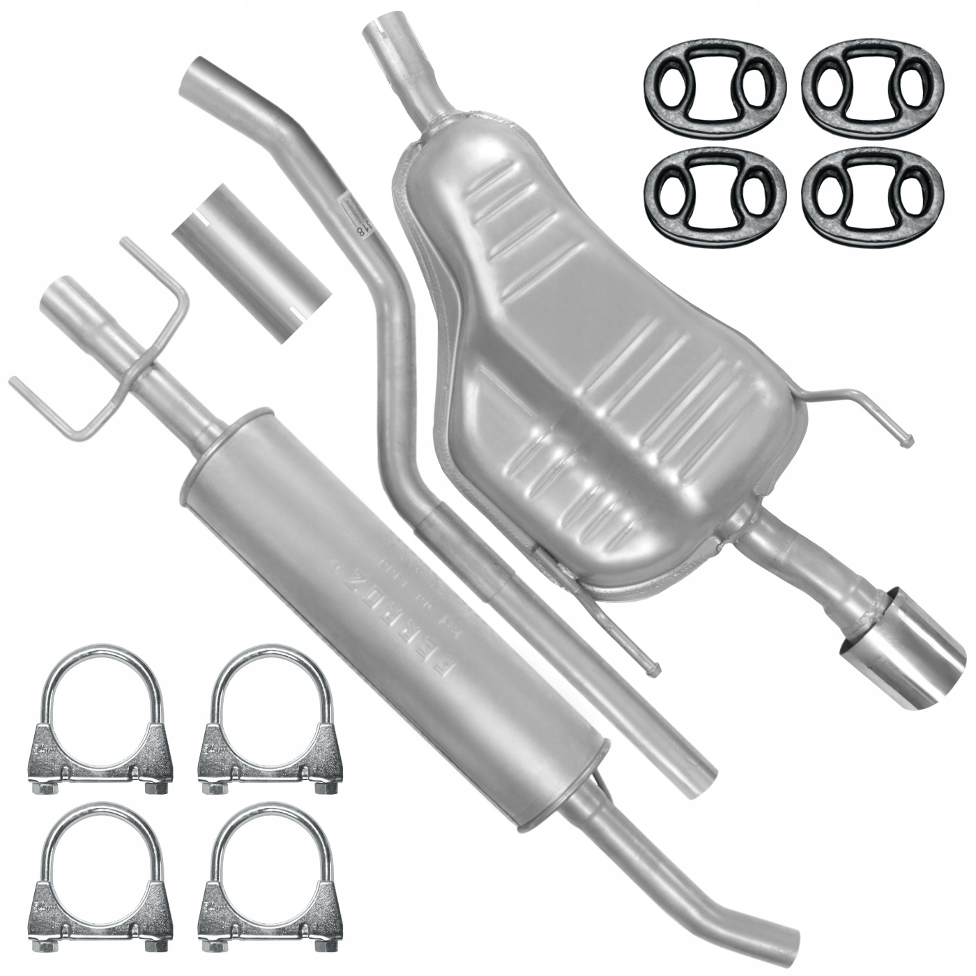 Глушитель комплект Opel Astra H III 3 1.4 универсал хром