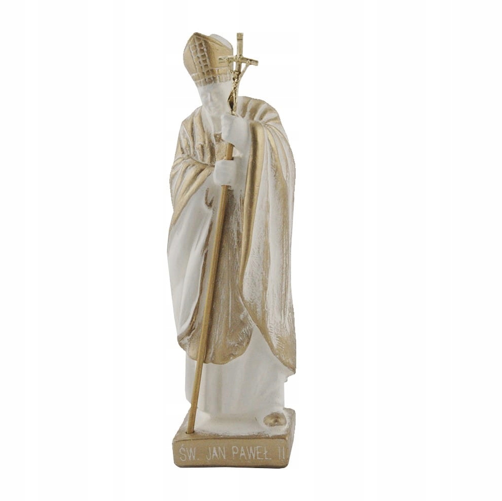 

Figurka Święty Jan Paweł II Biało-złoty Wadowice