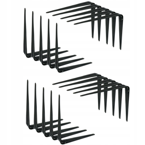 Černá konzole na polici 350 x 410 mm konzolová podpěra pro loftovou nástěnnou poličku